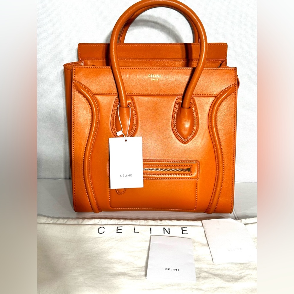 Celine luggage tote purse